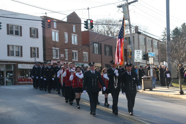 Members of the Department and the Mount Kisco Ancient Fife and Drum Corp at our annual communion breakfast